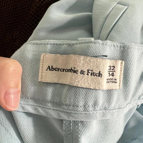Abercrombie & Fitch Sloane Tailored Wide Leg Pants Women’s 32/14 Blue High Rise - Picture 7 of 8